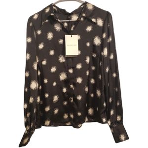 Who What Wear Dandelion Button Down Top